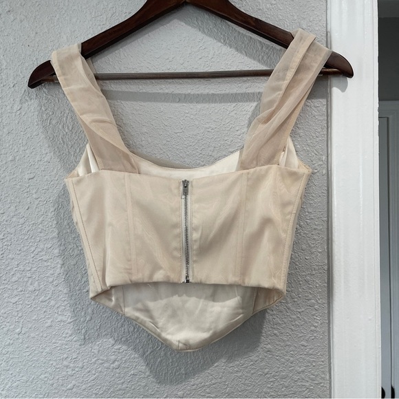 Oh Polly Cream Bodysuit Top 4 - Picture 2 of 6